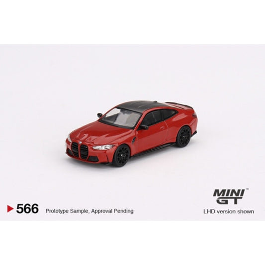 1/64 MINI GT MGT00566-L BMW M4 COMPETITION (G82) TORONTO RED METALLIC (LHD)