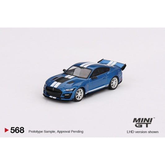 THIS ITEM IS AVAILABLE TO ORDER FROM OUR SUPPLIER - 1/64 MINI GT MGT00568-L SHELBY GT500 DRAGON SNAKE CONCEPT FORD PERFORMANCE BLUE (LHD)