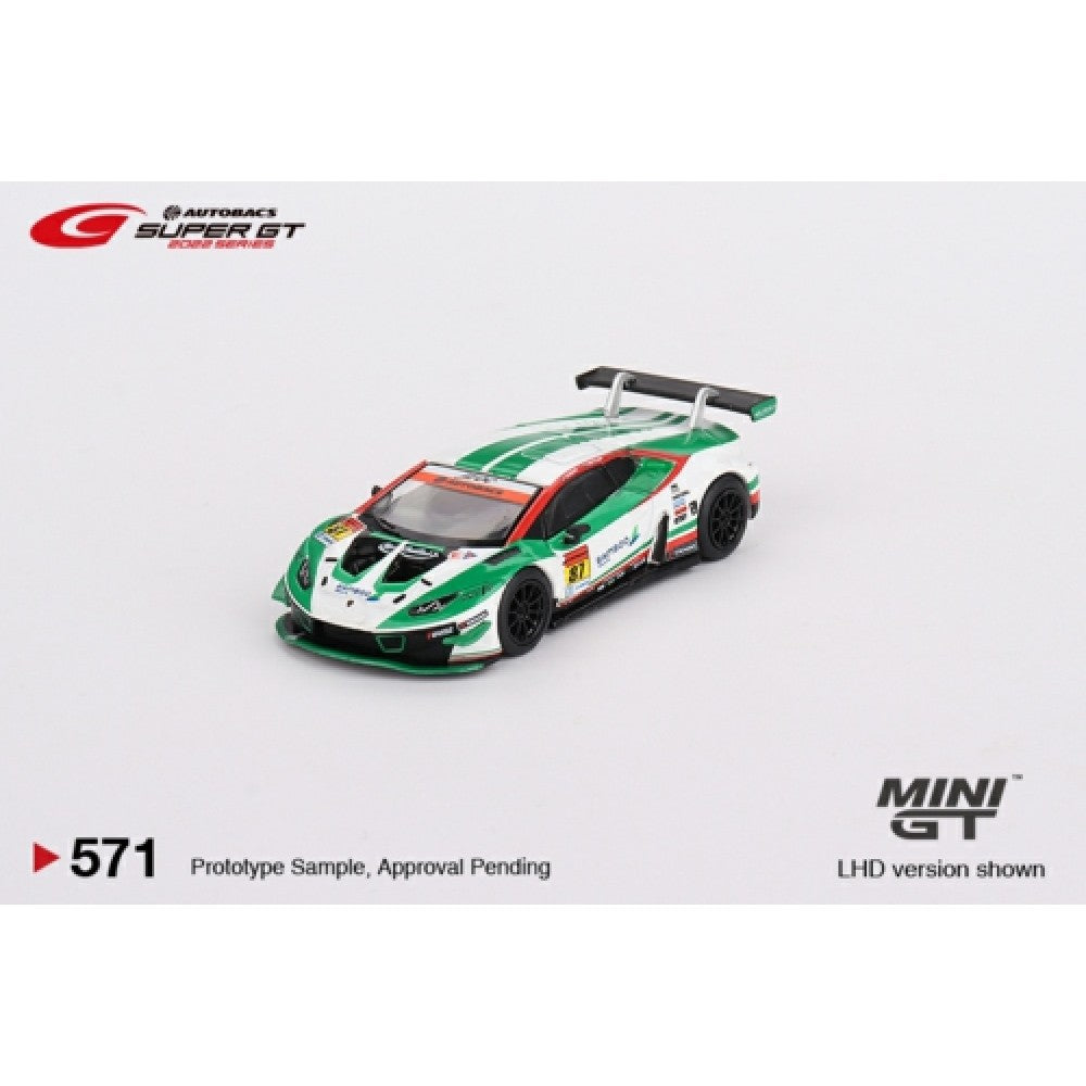 1/64 MINI GT MGT00571-L LAMBORGHINI HURACAN GT3 EVO NO.87 JLOC 2022 SUPER GT SERIES (JAPAN EXCLUSIVE)