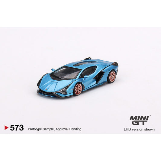 1/64 MINI GT MGT00573-L LAMBORGHINI SIAN FKP 37 BLUE AEGIR (LHD)