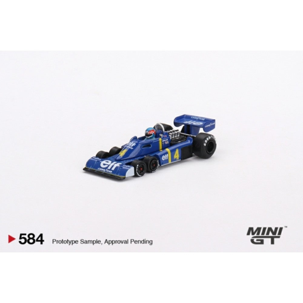 1/64 MINI GT MGT00584-L TYRRELL P34 NO.4 PATRICK DEPAILLER 1976 SWEDISH GP 2ND PLACE