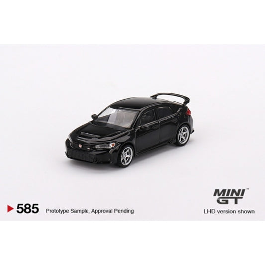 1/64 MINI GT MGT00585-L HONDA CIVIC TYPE R CRYSTAL BLACK PEARL 2023 W/ADVAN GT WHEEL (LHD)