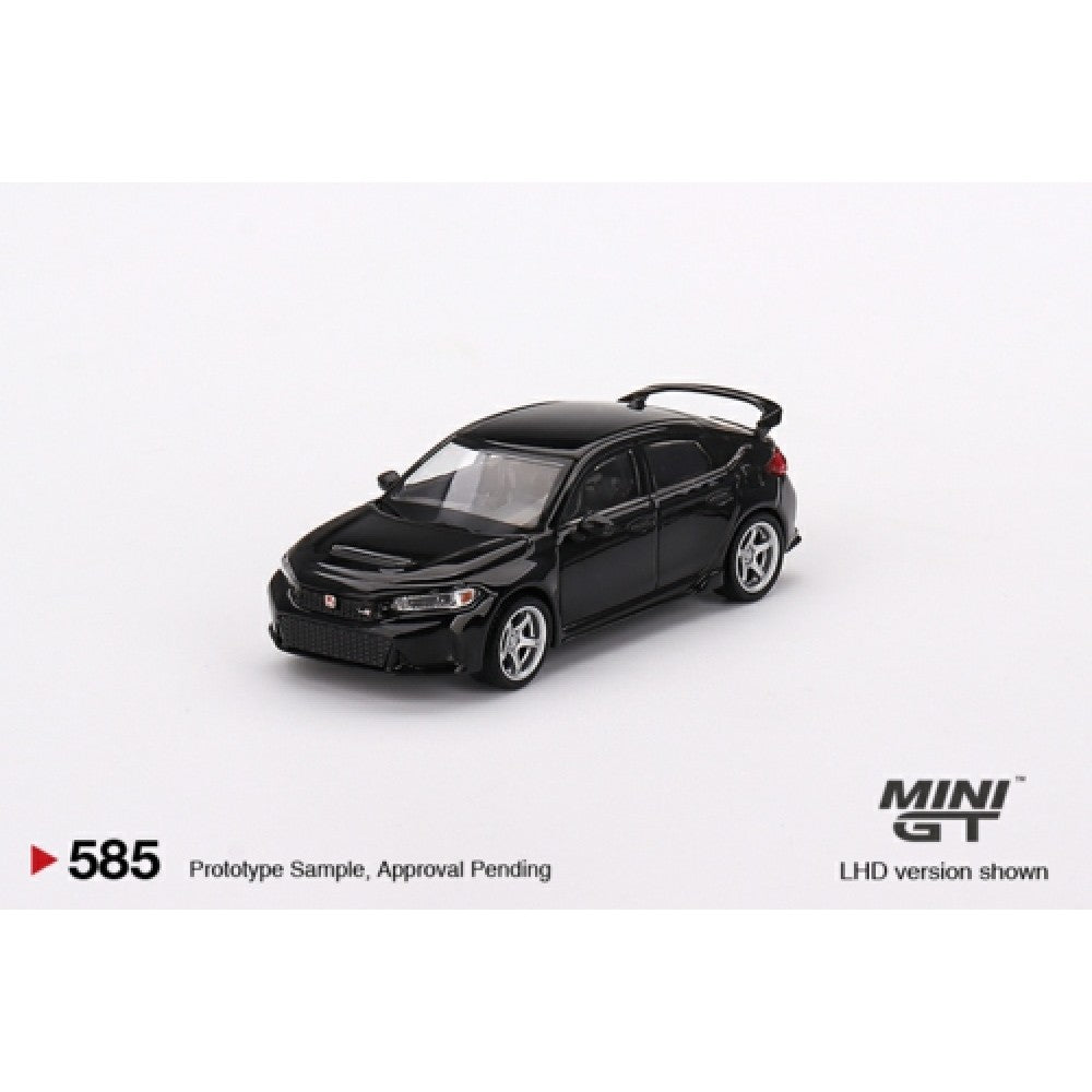 1/64 MINI GT MGT00585-R HONDA CIVIC TYPE R CRYSTAL BLACK PEARL 2023 W/ADVAN GT WHEEL (RHD)