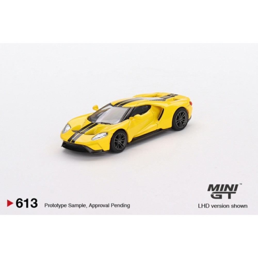 THIS ITEM IS AVAILABLE TO ORDER FROM OUR SUPPLIER - 1/64 MINI GT MGT00613-L FORD GT TRIPLE YELLOW (LHD)