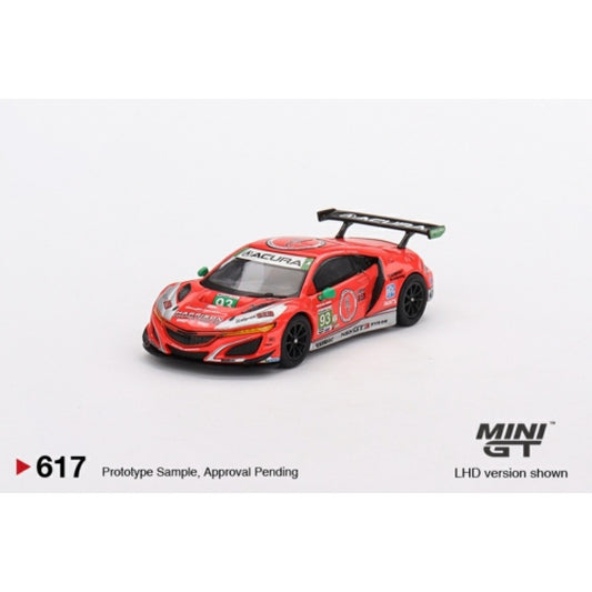 THIS ITEM IS AVAILABLE TO ORDER FROM OUR SUPPLIER - 1/64 MINI GT MGT00617-L ACURA NSX GT3 EVO22 NO.93 WTR RACERS EDGE MOTORSPORTS IMSA 2023 DAYTONA 24HR (LHD)