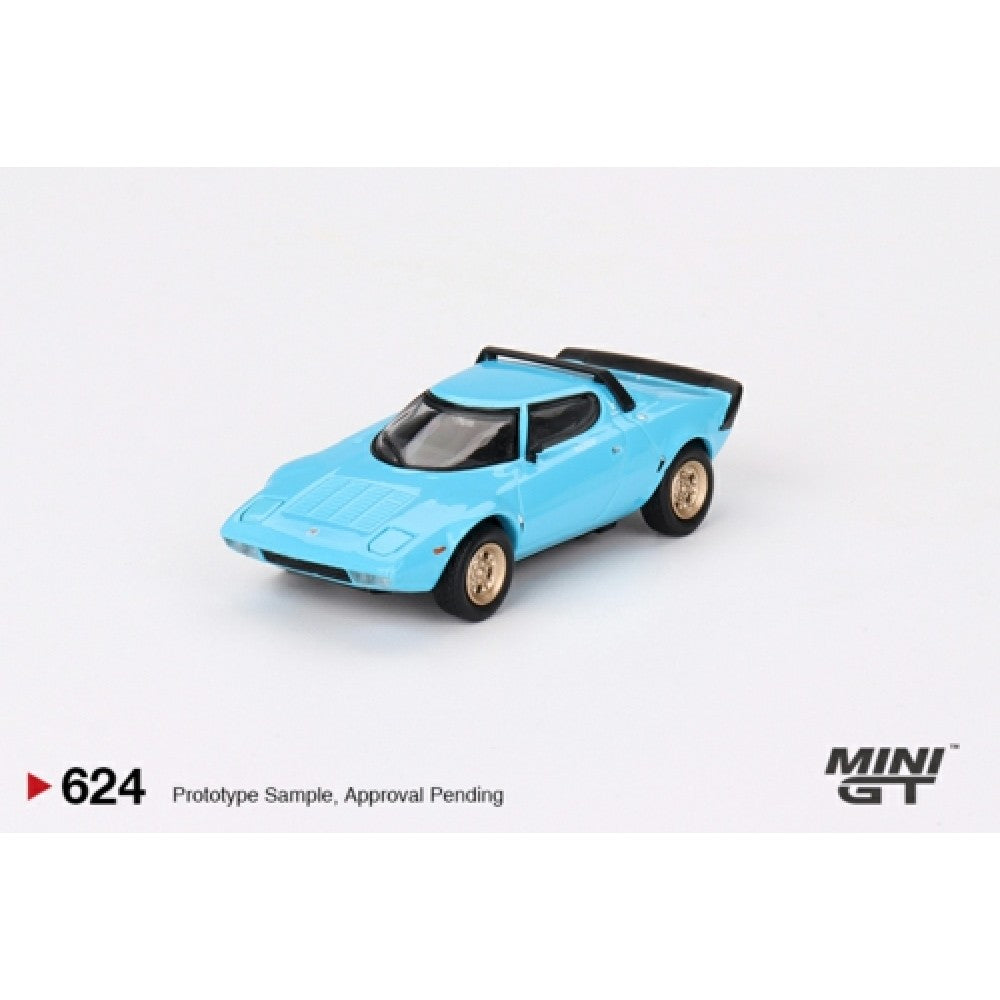 1/64 MINI GT MGT00624-L LANCIA STRATOS HF STRADALE AZZURO CHIARO (LHD)