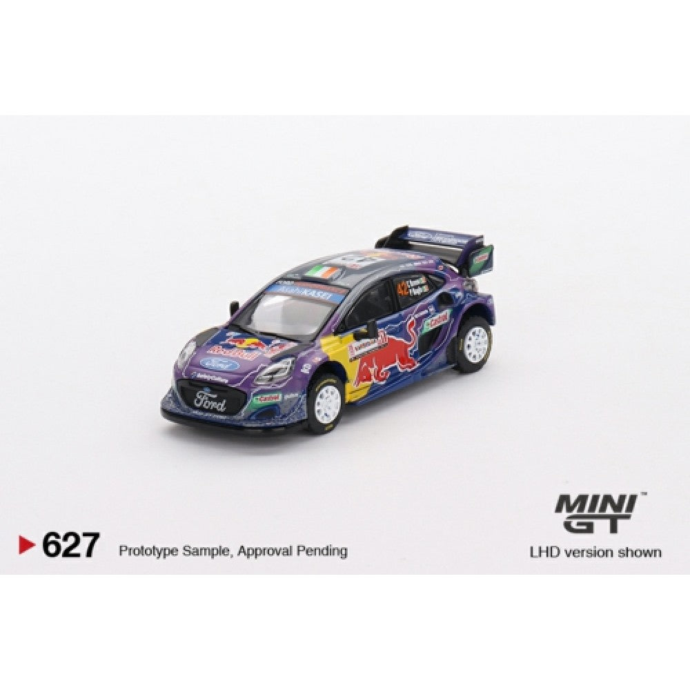 1/64 MINI GT MGT00627-L FORD PUMA RALLY1 NO.42 M-SPORT FORD WRT 2022 RALLY ITALIA SARDEGNA 2ND PLACE (LHD)