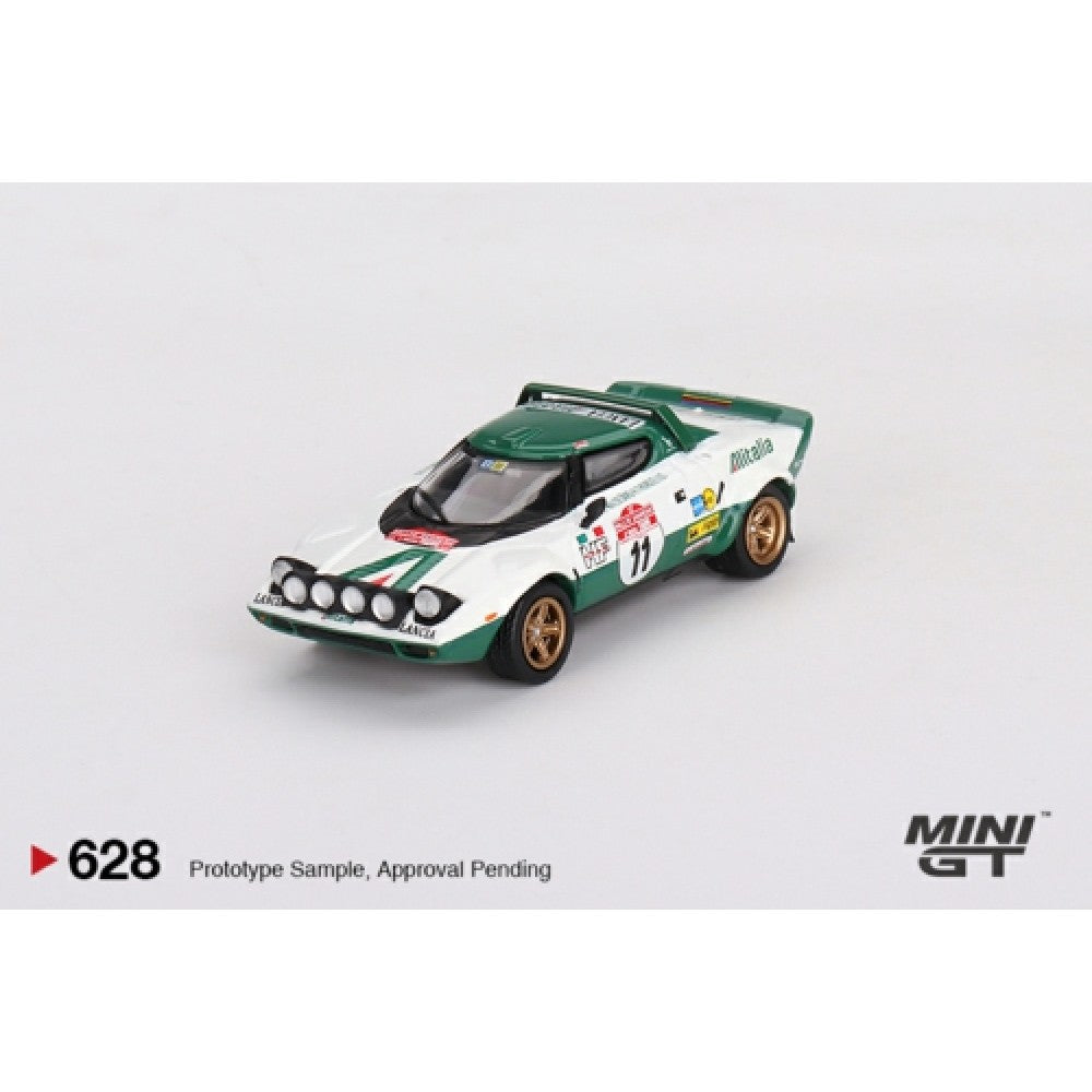 1/64 MINI GT MGT00628-L LANCIA STRATOS HF 1975 RALLY SANREMO WINNER NO.11 (LHD)