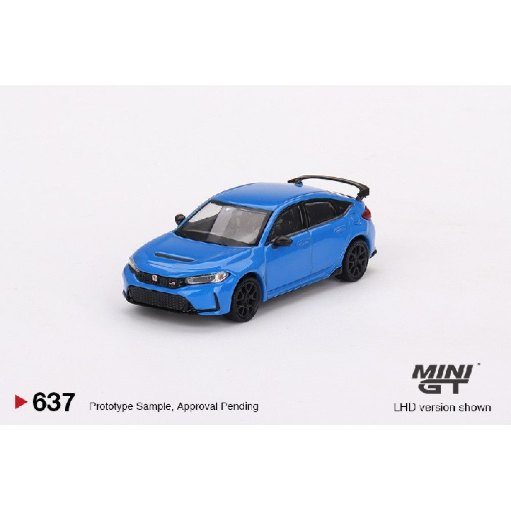 THIS ITEM IS AVAILABLE TO ORDER FROM OUR SUPPLIER - 1/64 MINI GT MGT00637-R HONDA CIVIC TYPE R BOOST BLUE PEARL 2023 (RHD)