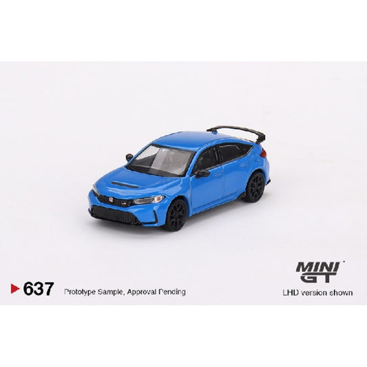 THIS ITEM IS AVAILABLE TO ORDER FROM OUR SUPPLIER - 1/64 MINI GT MGT00637-R HONDA CIVIC TYPE R BOOST BLUE PEARL 2023 (RHD)