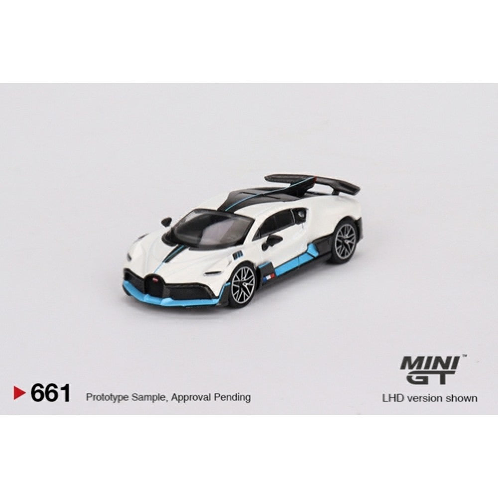 1/64 MINI GT MGT00661-L BUGATTI DIVO WHITE (LHD)