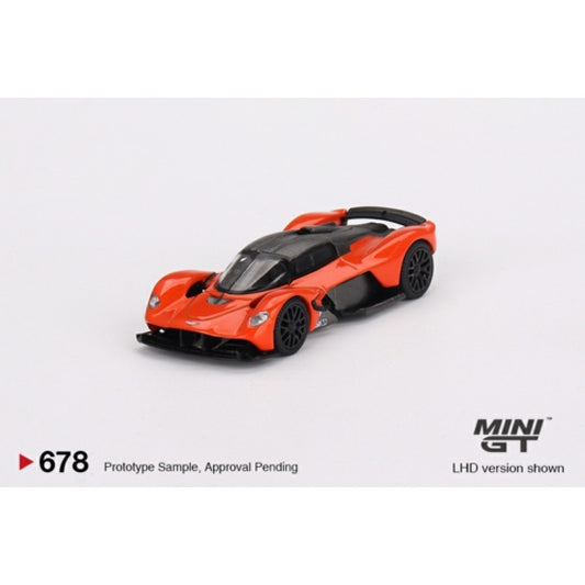 1/64 MINI GT MGT00678-L ASTON MARTIN VALKYRIE MAXIMUM ORANGE (LHD)