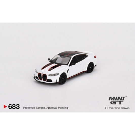 1/64 MINI GT MGT00683-L BMW M4 CSL ALPINE WHITE (LHD)