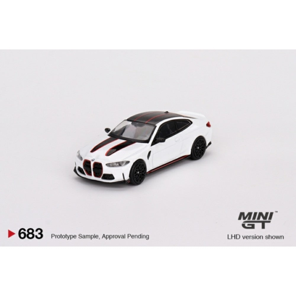 1/64 MINI GT MGT00683-R BMW M4 CSL ALPINE WHITE (RHD)