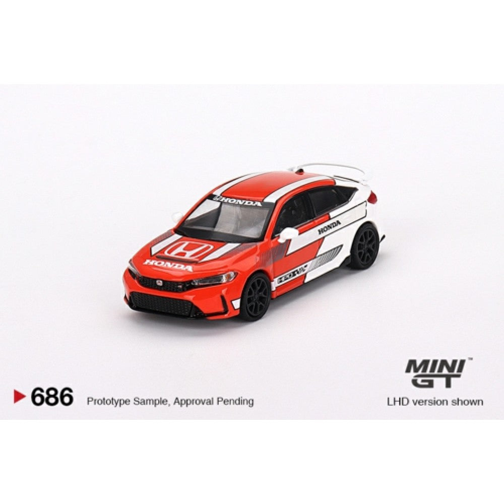 1/64 MINI GT MGT00686-L HONDA CIVIC TYPE R 2023 PACE CAR (LHD)