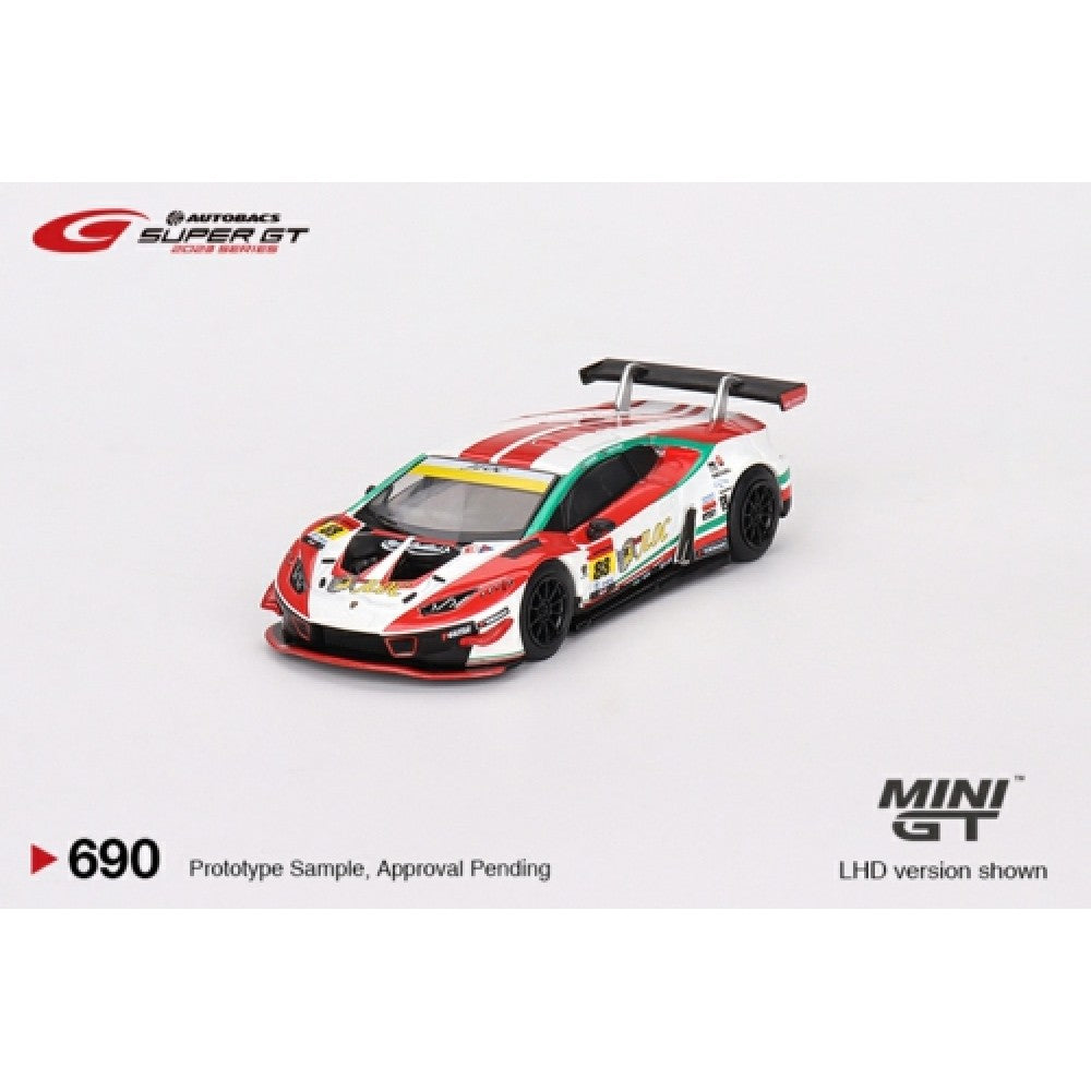 1/64 MINI GT MGT00690-L LAMBORGHINI HURACAN GT3 EVO NO.88 JLOC LAMBORGHINI GT3 JLOC 2023 SUPER GT SERIES (JAPANESE EXCLUSIVE)