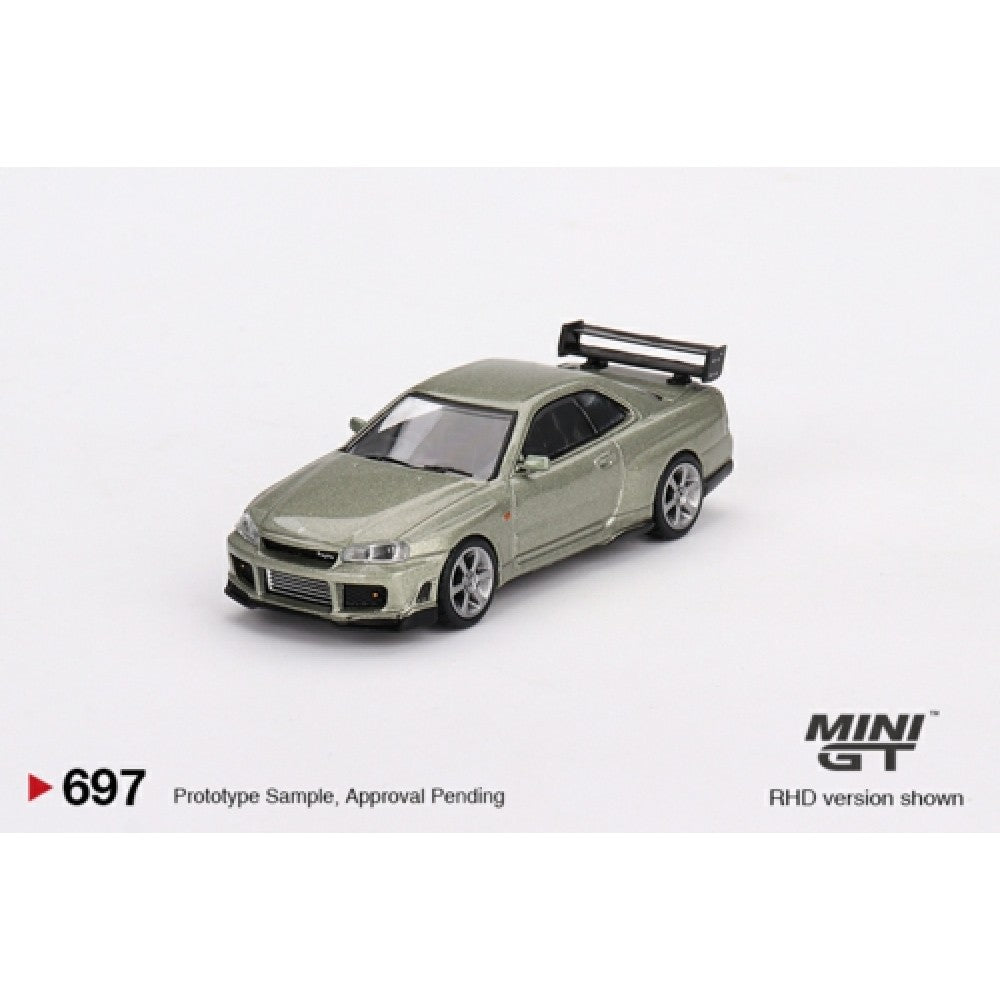 1/64 MINI GT MGT00697-R NISSAN SKYLINE GT-R (R34) TOMMYKAIRA R-Z MILLENIUM JADE (RHD)