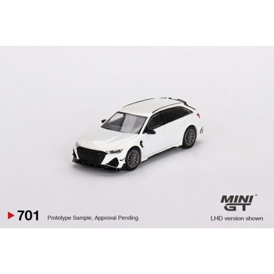 1/64 MINI GT MGT00701-R AUDI ABT RS6-R GLACIER WHITE METALLIC (RHD)