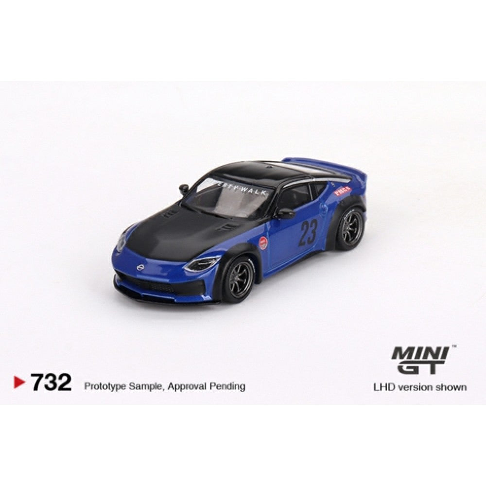 1/64 MINI GT MGT00732-R NISSAN Z LB NATION WORKS SEIRAN BLUE (RHD)