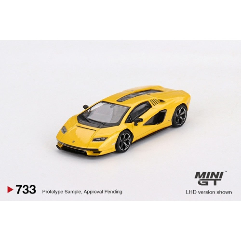 1/64 MINI GT MGT00733-L LAMBORGHINI COUNTACH LPI 800-4 NEW GIALLO ORION (LHD)