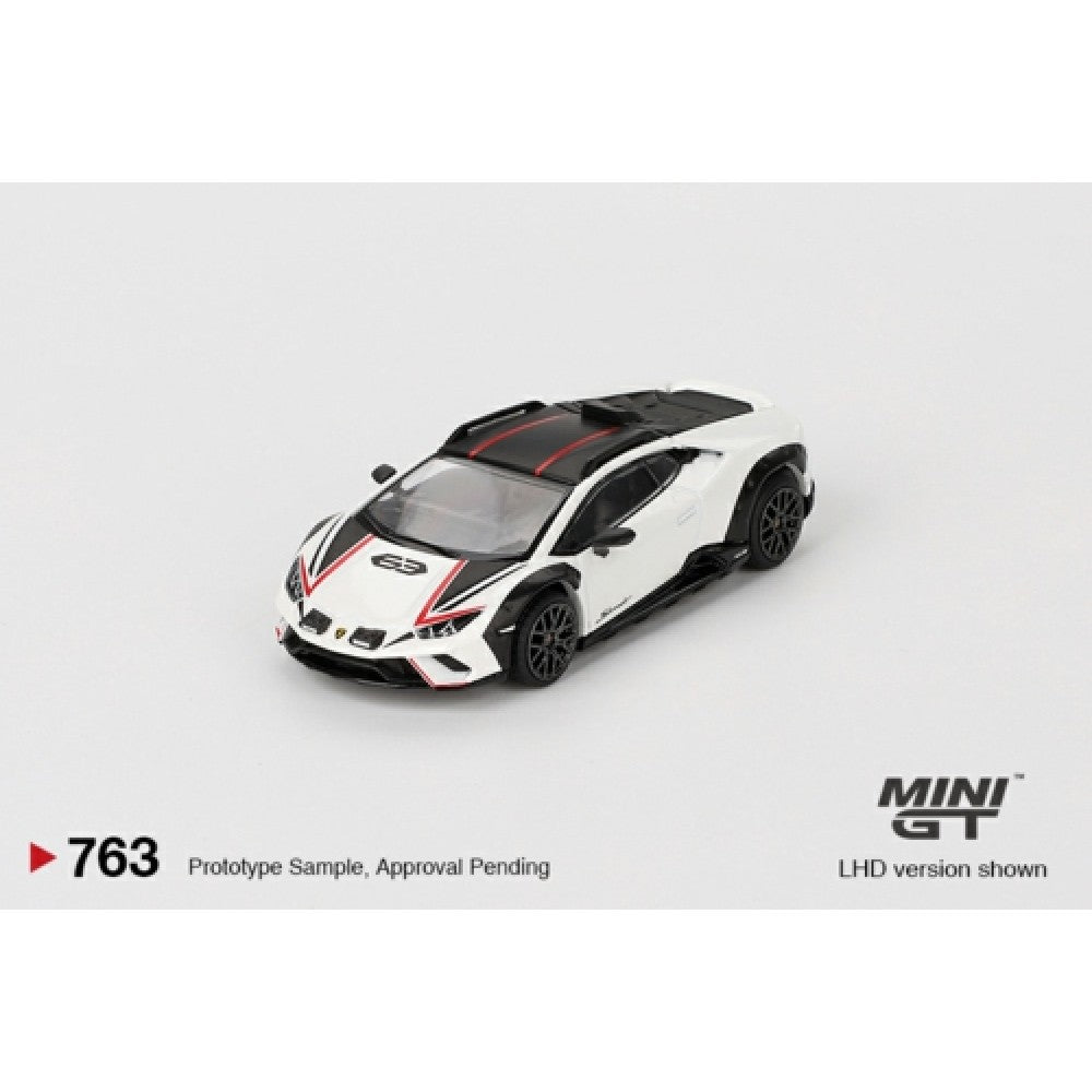 1/64 MINI GT MGT00763-L LAMBORGHINI HURACAN STERRATO BIANCO ASOPO (LHD)