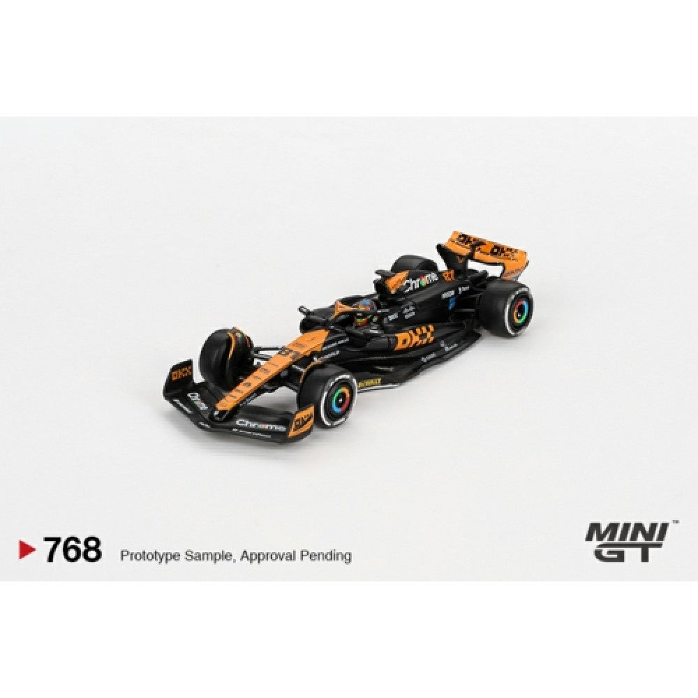 PRE ORDER STOCKS DUE NOVEMBER / DECEMBER 2024 1/64 MINI GT MGT00768-L MCLAREN MCL60 NO.81 OSCAR PIASTRI 2023 F1 JAPANESE GP 3RD PLACE