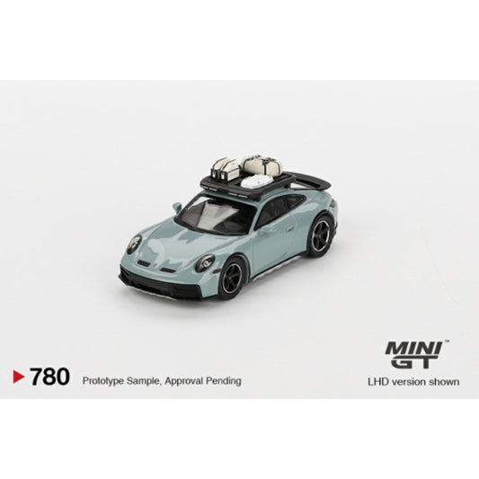 1/64 MINI GT MGT00780-L PORSCHE 911 DAKAR SHADE GREEN METALLIC (LHD)