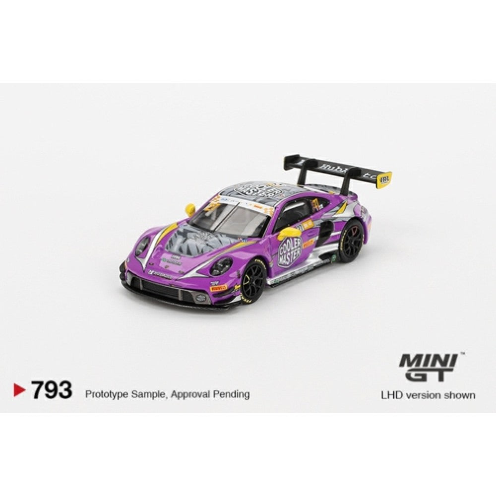 PRE ORDER STOCKS DUE JANUARY / FEBUARY 2025 1/64 MINI GT MGT00793-BL PORSCHE 911 GT3 R NO.27 HUBAUTO RACING 2023 FIA GT WORLD CUP 70TH MACAU GRAND PRIX (LHD) (BLISTER PACKAGING)