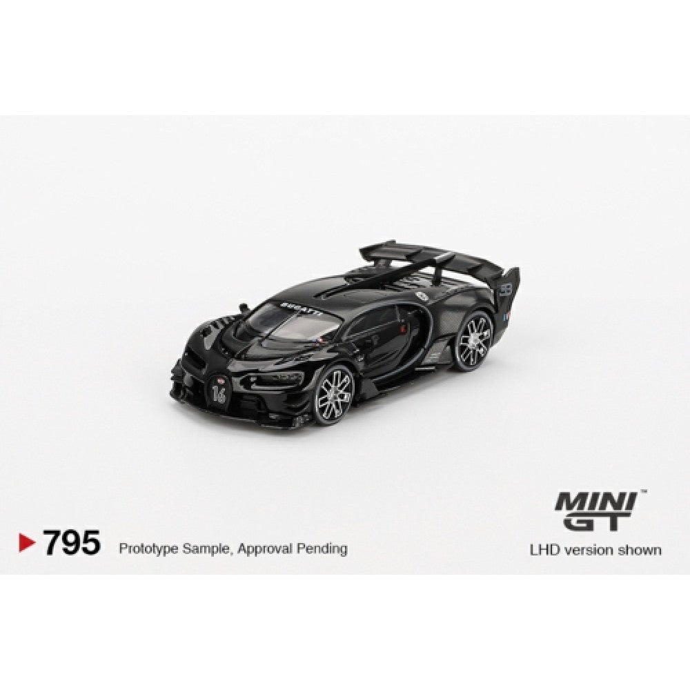 1/64 MINI GT MGT00795-BL BUGATTI VISION GRAN TURISMO BLACK (LHD) (BLISTER PACKAGING)