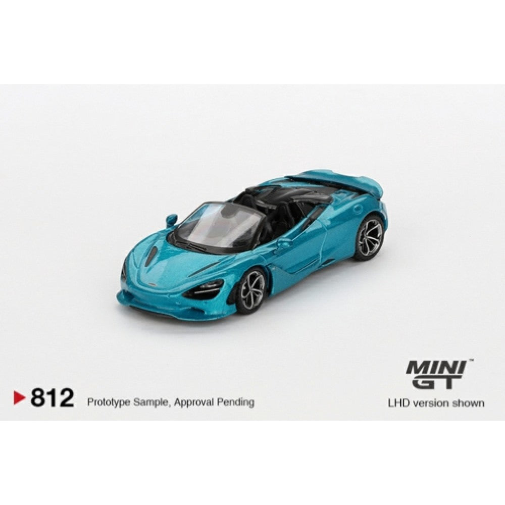 1/64 MINI GT MGT00812-BL MCLAREN 750S SPIDER BELIZE BLUE (LHD) BLISTER PACKAGING