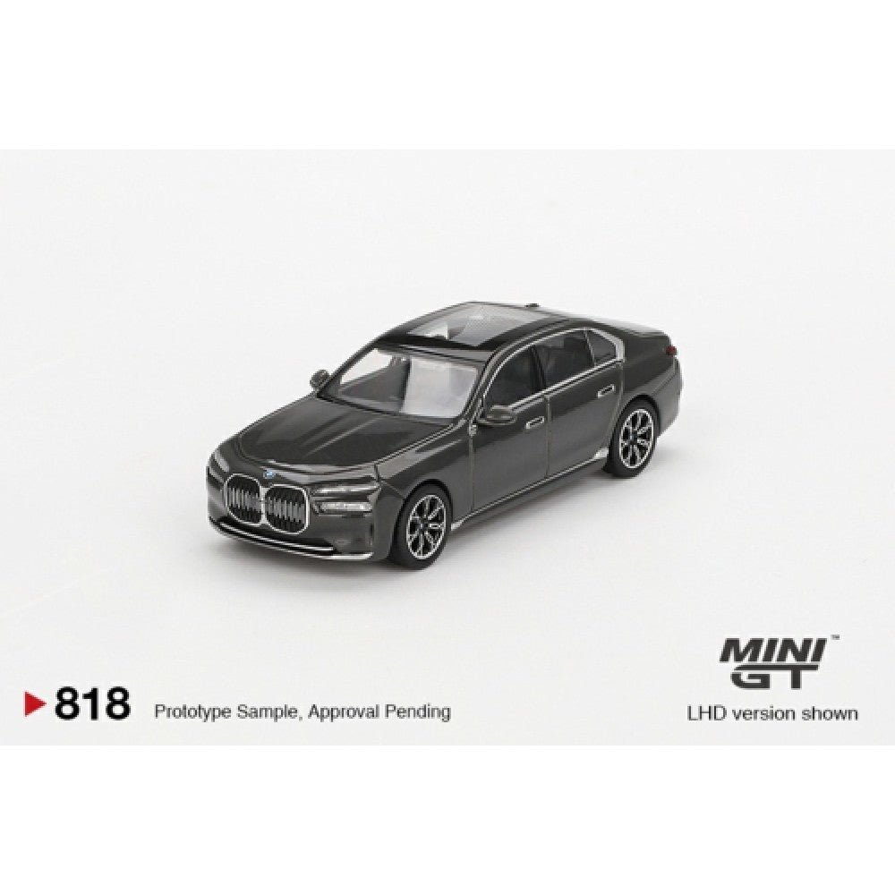 1/64 MINI GT MGT00818-BL BMW I7 XDRIVE60 DRAVIT GREY (LHD) BLISTER PACKAGING