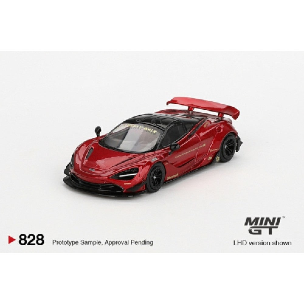 PRE ORDER STOCKS DUE FEBRUARY / MARCH 2025 1/64 MINI GT MGT00828-BL MCLAREN 720S LB WORKS GEM RED (LHD) BLISTER PACKAGING