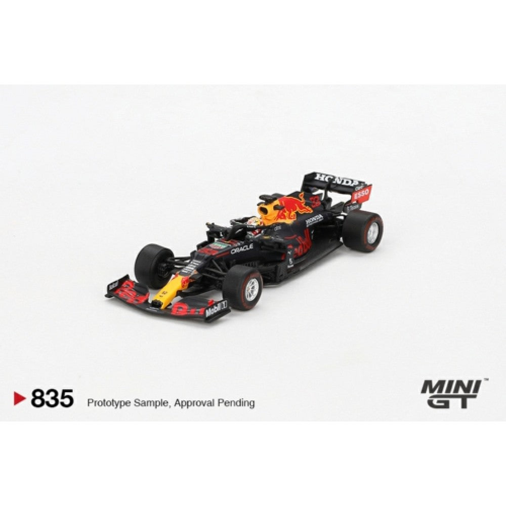 PRE ORDER STOCKS DUE MARCH / APRIL 2025 1/64 MINI GT MGT00835-BL RED BULL RB16B NO.33 M.VERSTAPPEN 2021 ABU DHABI GRAND PRIX WINNER BLISTER PACKAGING