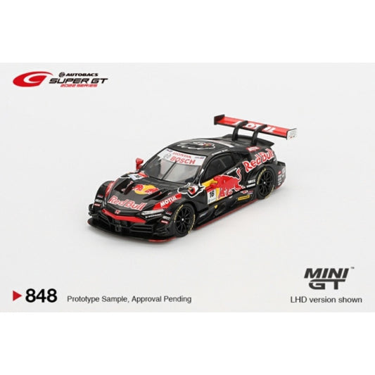 PRE ORDER STOCKS DUE APRIL / MAY 2025 1/64 MINI GT MGT00848-BL HONDA NSX-GT TYPE S GT500 #16 NSX-GT RED BULL MUGEN 2022 SUPER GT SERIES BLISTER