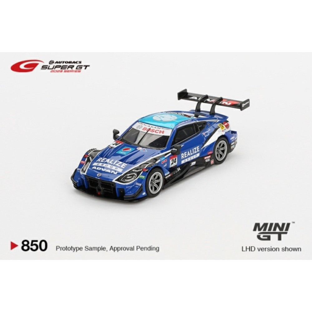 PRE ORDER STOCKS DUE APRIL / MAY 2025 1/64 MINI GT MGT00850-BL NISSAN Z GT500 #24 REALIZE ADVAN Z KONDO 2023 SUPER GT SERIES BLISTER PACKAGING