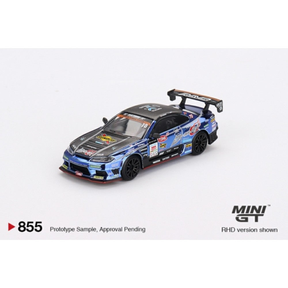 PRE ORDER STOCKS DUE JUNE / JULY 2025 1/64 MINI GT MGT00855-BL NISSAN SILVIA (S15) D-MAX NO.70 D-MAX RACING 2023 D1 GRAND PRIX (RHD) JAPAN EXCLUSIVE BLISTER PACKAGING