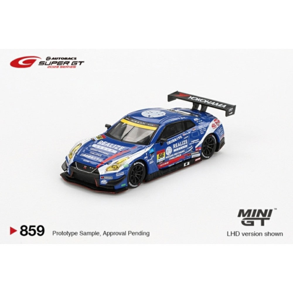 PRE ORDER STOCKS DUE APRIL / MAY 2025 1/64 MINI GT MGT00859-BL NISSAN GT-R NISMO GT3 NO.56 REALIZE NISSAN MECHANIC CHALLENGE GT-R KONDO RACING 2023 SUPER GT SERIES - BLISTER PACKAGING