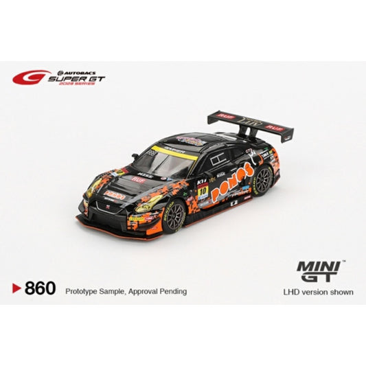 PRE ORDER STOCKS DUE APRIL / MAY 2025 1/64 MINI GT MGT00860-BL NISSAN GT-R NISMO GT3 NO.10 PONOS GAINER GT-R GAINER 2023 SUPER GT SERIES - BLISTER PACKAGING