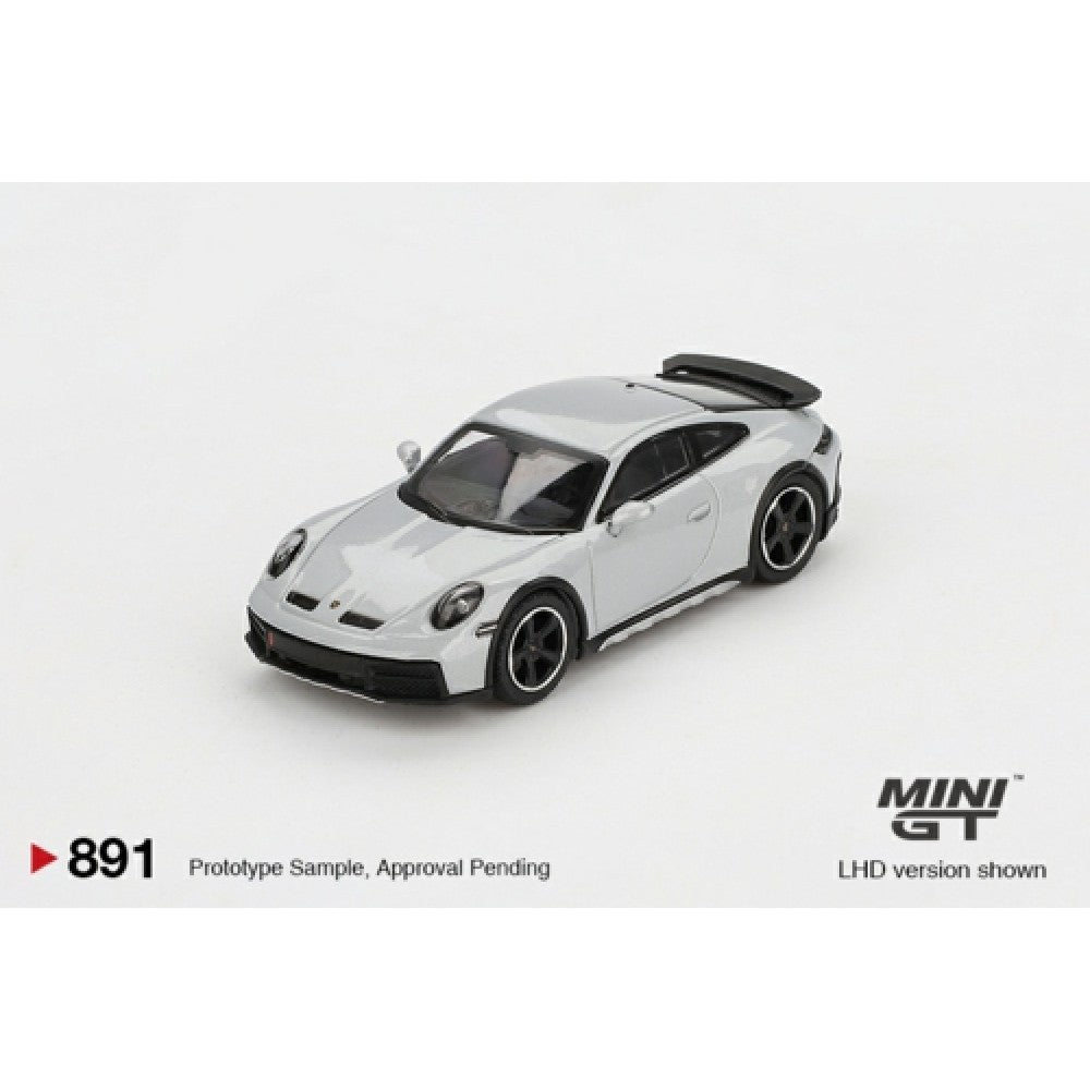 PRE ORDER STOCKS DUE JULY / AUGUST 2025 1/64 MINI GT MGT00891-L PORSCHE 911 DAKAR ICE GREY METALLIC (LHD)