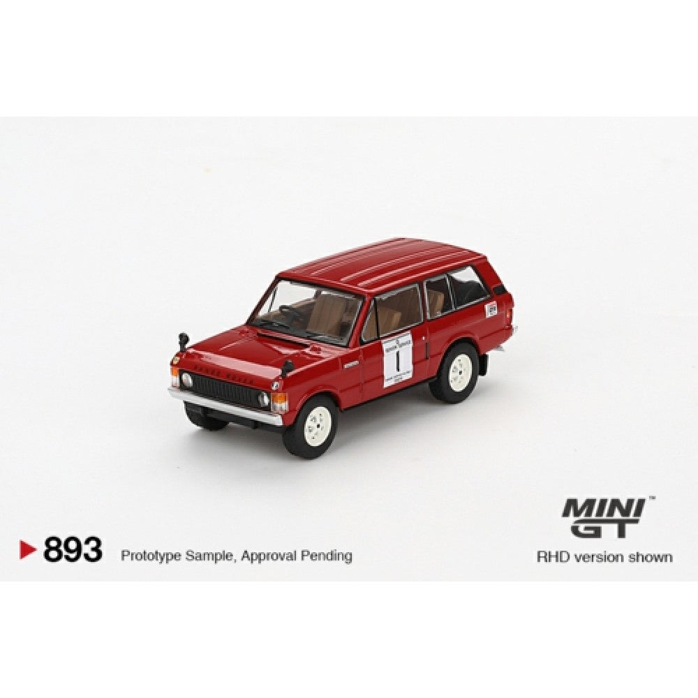 PRE ORDER STOCKS DUE JULY / AUGUST 2025 1/64 MINI GT MGT00893-BL RANGE ROVER 1971 INTERNATIONAL HILLRALLY WINNER (RHD) BLISTER PACKAGING