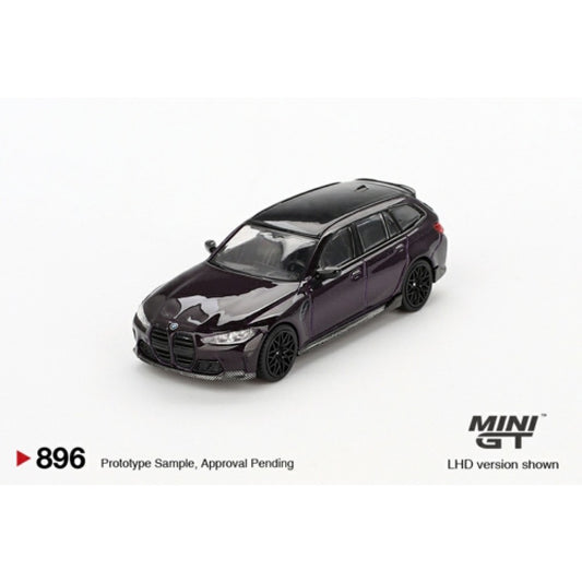 PRE ORDER STOCKS DUE AUGUST /SEPTEMBER 2025 1/64 MINI GT MGT00896-BL BMW M3 M PERFORMANCE TOURING DAYTONA VIOLET (LHD) BLISTER PACKAGING