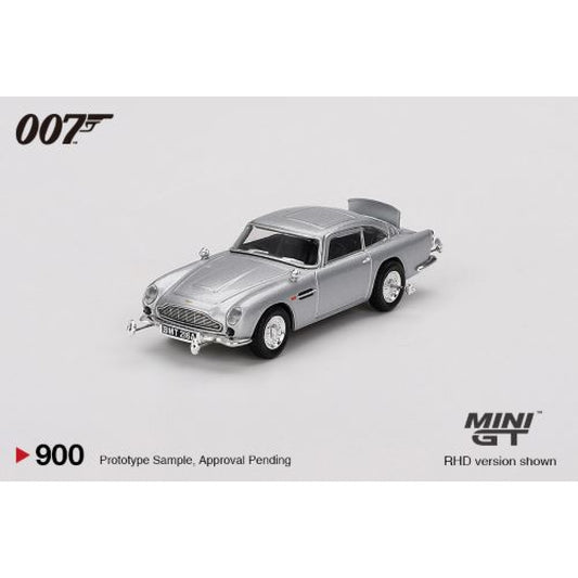 1/64 MINI GT MGT00900-007E JAMES BOND 007 ASTON MARTIN DB5 RHD GOLDFINGER ENGLISH BLISTER PACKAGING