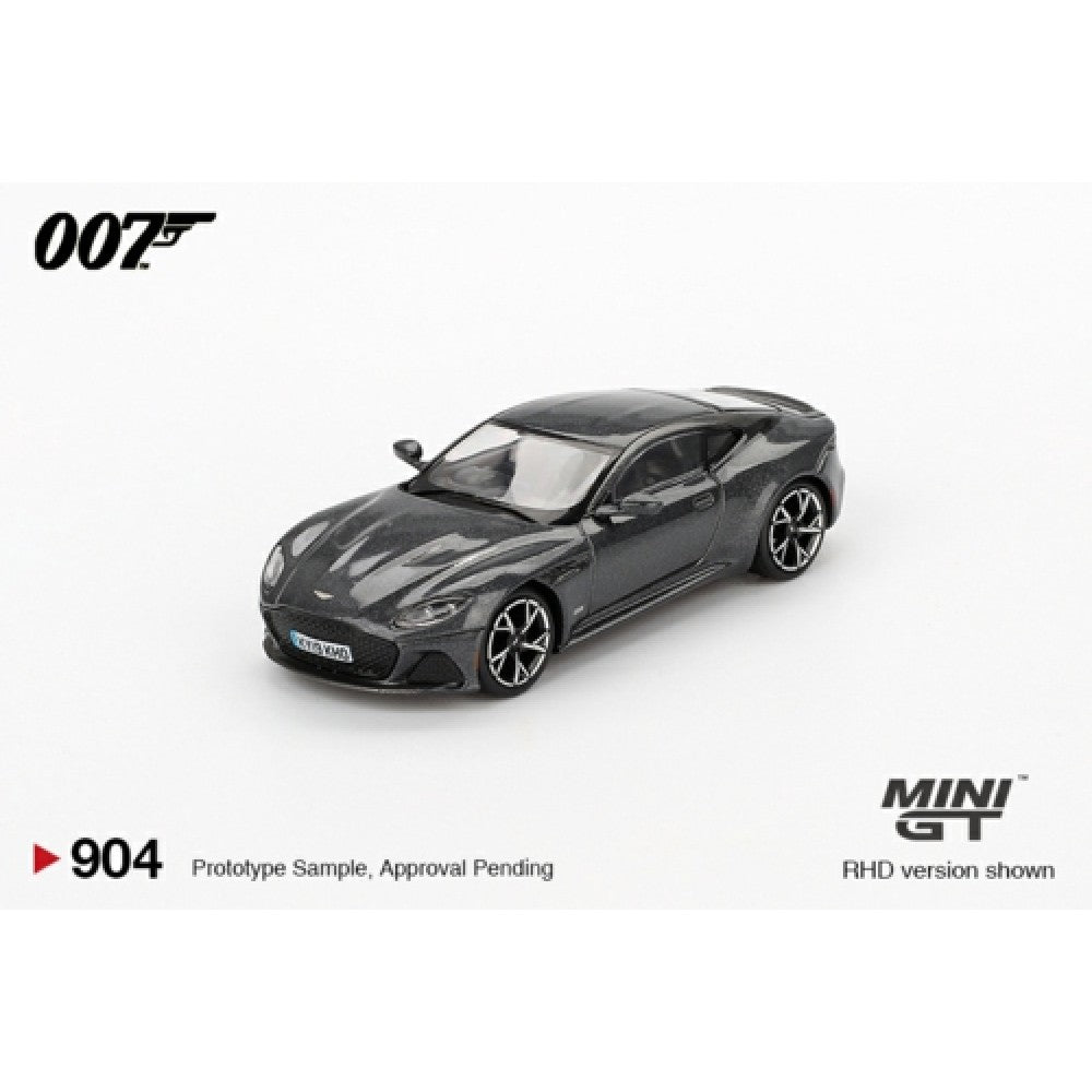 PRE ORDER STOCKS DUE AUGUST / SEPTEMBER 2025 1/64 MINI GT MGT00904-007E ASTON MARTIN DBS NO TIME TO DIE (RHD) ENGLISH BLISTER PACKAGING