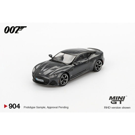 PRE ORDER STOCKS DUE AUGUST / SEPTEMBER 2025 1/64 MINI GT MGT00904-007E ASTON MARTIN DBS NO TIME TO DIE (RHD) ENGLISH BLISTER PACKAGING