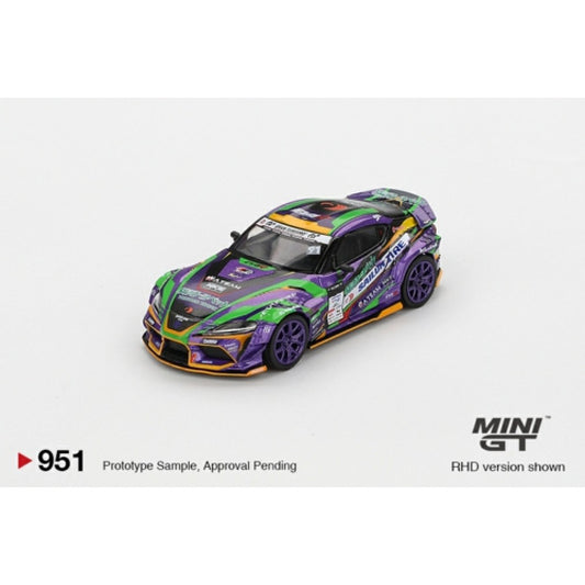 PRE ORDER STOCKS DUE SEPTEMBER / OCTOBER 2025 1/64 MINI GT MGT00951-BL TOYOTA GR SUPRA KUHL 2021 D1GP EVANGELION RACING (RHD) BLISTER PACKAGING JAPAN EXCLUSIVE