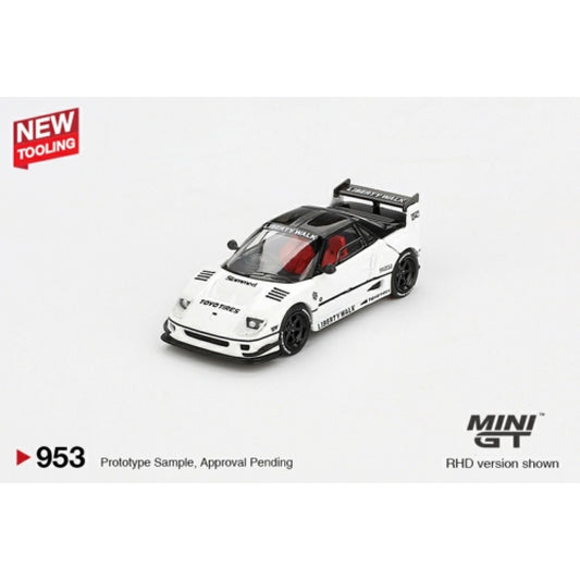 PRE ORDER STOCKS DUE SEPTEMBER / OCTOBER 2025 1/64 MINI GT MGT00953-BL MAZDA AZ-1 LIBERTY WALK LB40 WHITE 2024 TOKYO AUTO SALON (RHD) BLISTER PACKAGING NEW TOOLING