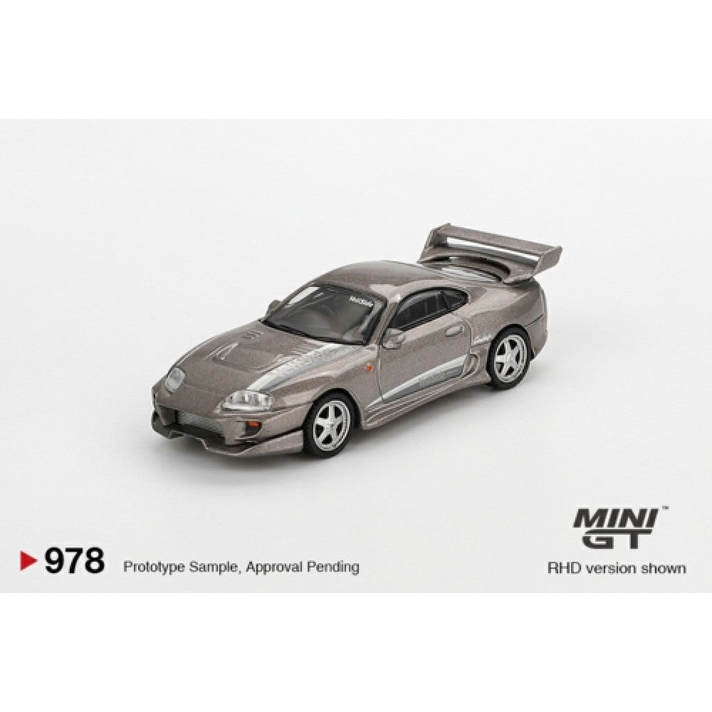 PRE ORDER STOCKS DUE OCTOBER / NOVEMBER 2025 1/64 MINI GT MGT00978-L TOYOTA SUPRA VEILSIDE COMBAT V-II COMBAT GREY (LHD)