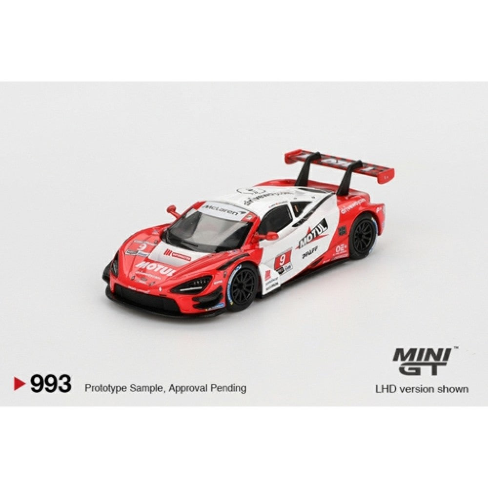 PRE ORDER STOCKS DUE NOVEMBER / DECEMBER 2025 1/64 MINI GT MGT00993-BL MCLAREN 720S GT3 EVO PFAFF MOTORSPORTS 2024 IMSA LAGUNA SECA (LHD) BLISTER PACKAGING