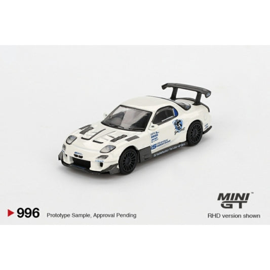 PRE ORDER STOCKS DUE NOVEMBER / DECEMBER 2025 1/64 MINI GT MGT00996-BL MAZDA RX-7 (FD3S) ITOSYOUKAI REI-GOUKI WITH RE AMEMIYA (RHD) BLISTER PACKAGING