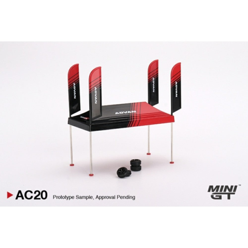 1/64 MINI GT MGTAC20 PADDOCK SERVICE TENT SET - ADVAN